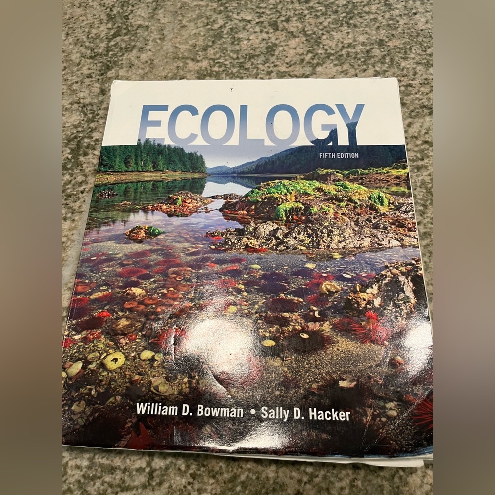 Ecology Fifth Edition William D. Bowen Sally D. Hacker ISBN 9781605359212